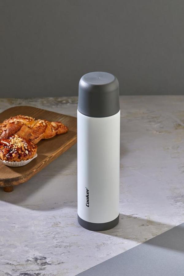 Cooker CKR2001 Trend 0,50 Lt Çelik Çift Katlı Termos Beyaz - Image 1