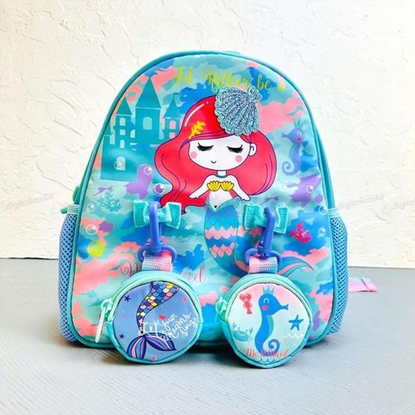 Vest Anaokulu Sırt Çantası Turkuaz Denizkızı - Image 1