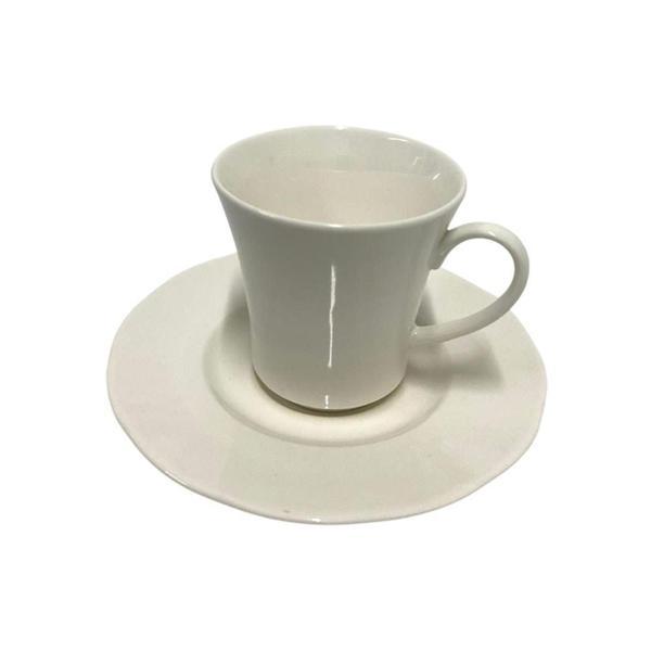 Kütahya Porselen Bone Olympos Sade 12 Parça Çay Fincan Seti - Image 1