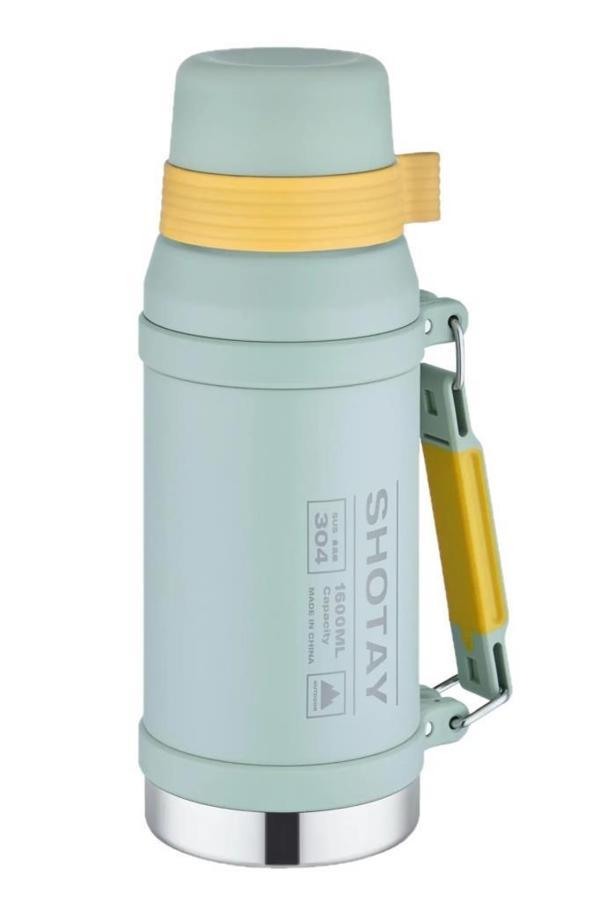 Shotay Çelik Termos Camper Large 1600Ml Açık Yeşil - Image 1