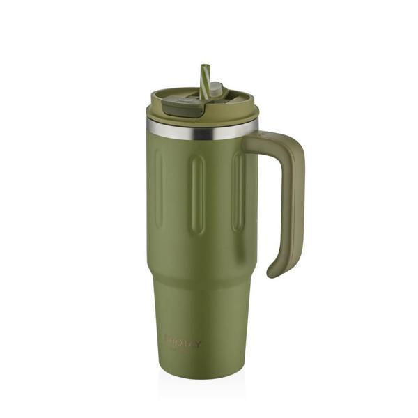 Shotay Travel Çelik Termos Mug 900Ml Yeşil - Image 1