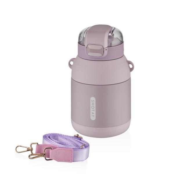 Shotay Dome Çelik Termos Matara 800Ml Lila - Image 1