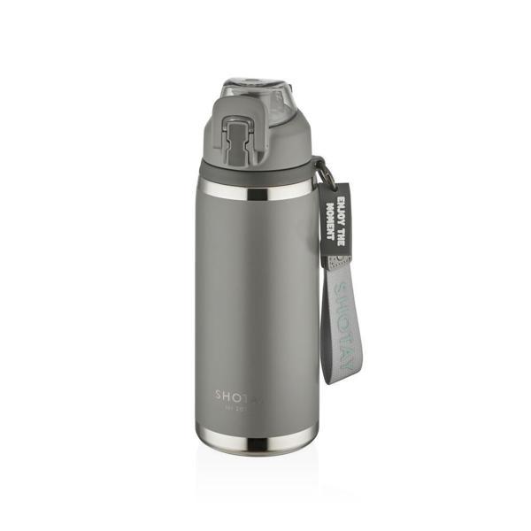 Shotay Camping Çelik Termos Matara 750Ml Gri - Image 1