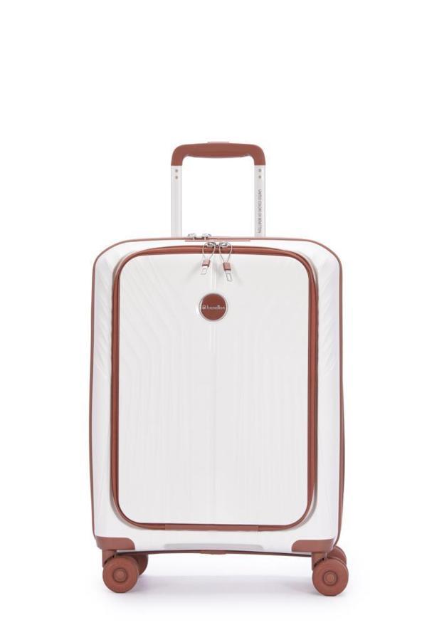 Benetton Trolley Valiz Beyaz Kabin Boy 14BNT8010-03-BY - Image 1