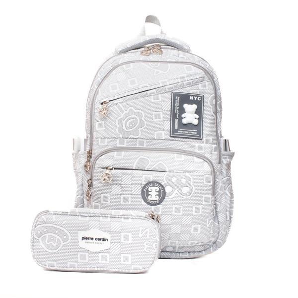 Pierre Cardin Okul Çanta Seti PCSET07PC1773501-Gri - Image 1