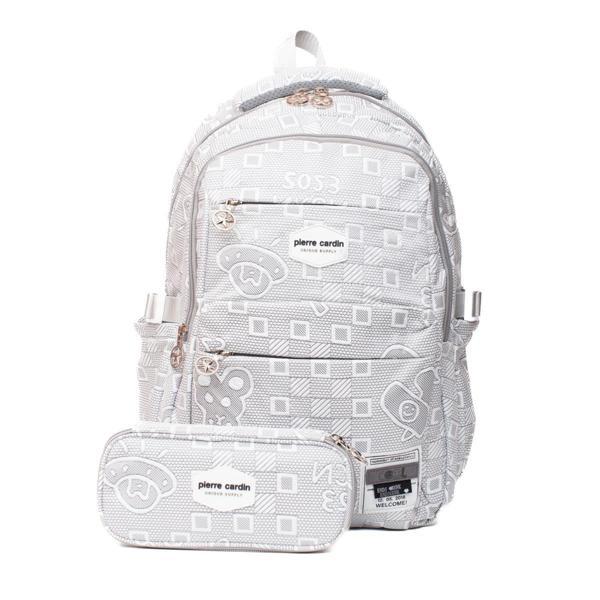 Pierre Cardin Okul Çanta Seti PCSET07PC1773601-Gri - Image 1