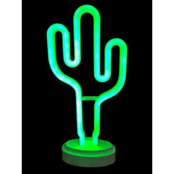 Büro Ev Ofis Hediyesi için Neon Kaktüs Masa Gece Lambası - Image 1