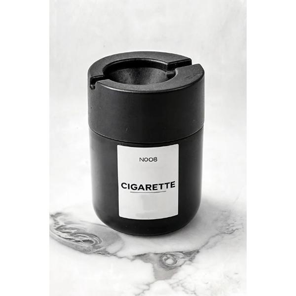 Büro Ev Ofis Dekoru için Siyah Cam Küllük - Image 1