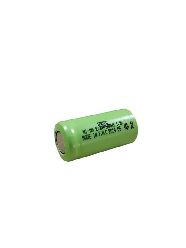 Büro Ev Ofis için Başsız/FlatHead 1.2V 750MAH 2/3AA Ni-MH Şarjlı Pil - Image 1