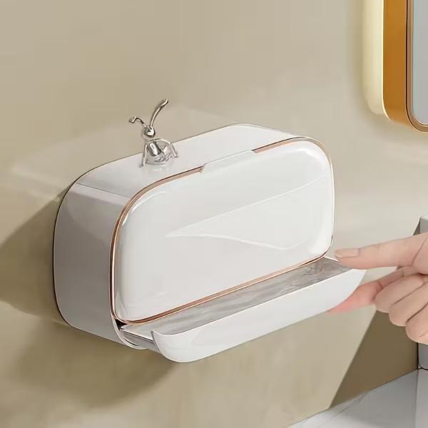 Büro Ev Ofis Düzeni için Duvar Tipi Kapaklı Drenaj Bölmeli Sabunluk - Image 1