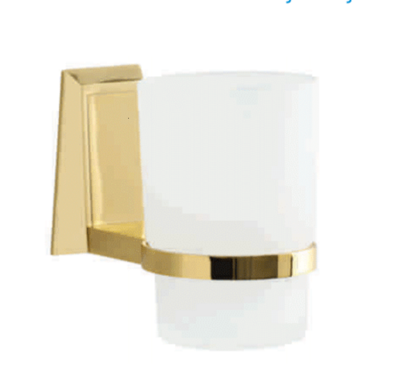 Damla Banyo Piramit Diş Fırçalık Gold Altın 0003752Au 8699421215517 - Image 1