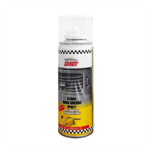 Autokit FA1-089 Klima Koku Giderici Sprey Limon Kokulu 200 ml - Image 1