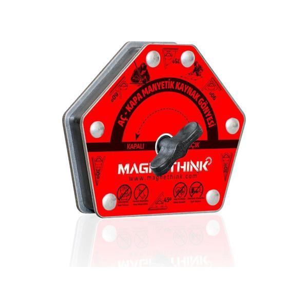 Magnethink Aç Kapa Çok Açılı Manyetik Kaynak Gönyesi - Kırmızı - Image 1