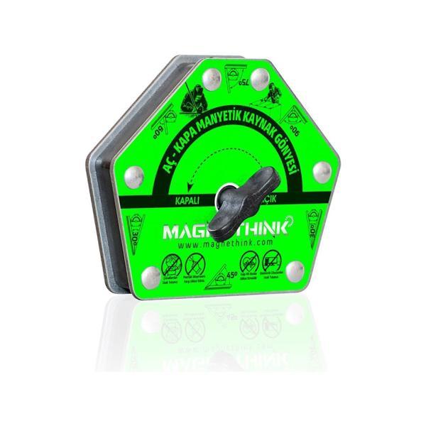 Magnethink Aç Kapa Çok Açılı Manyetik Kaynak Gönyesi - Yeşil - Image 1