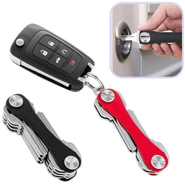 Zhltools Pratik Akılllı Anahtarlık Anahtar Düzenleyici Kompakt Aparat Kırmızı - Image 1