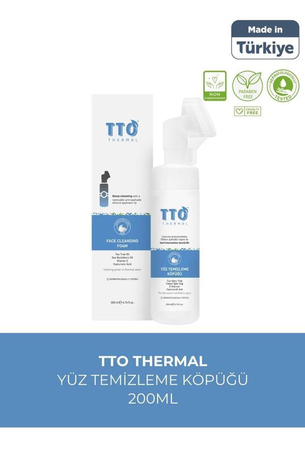TTO Thermal Çay Ağacı Özlü Yüz Temizleme Köpüğü Aplikatörlü 200ml - Image 1