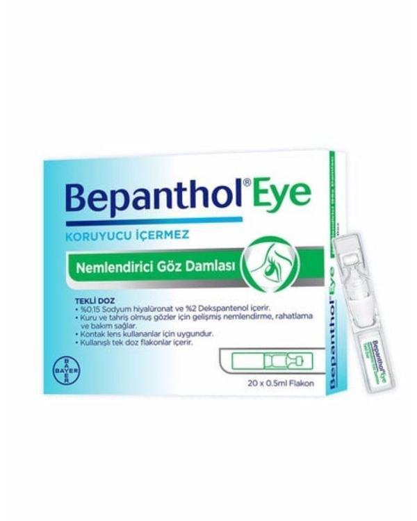 Bepanthol Eye Nemlendirici Göz Damlası Tekli Doz 20x0.5ml Flakon - Image 1