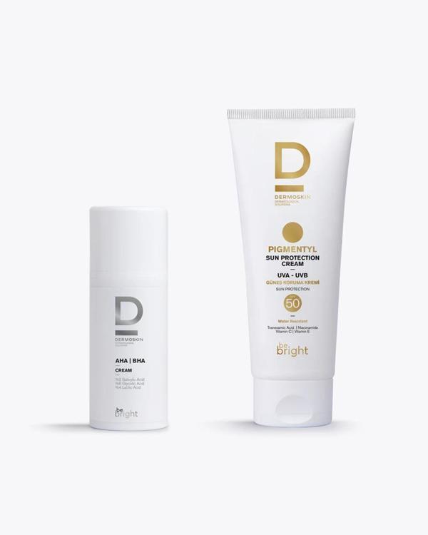 Dermoskin Aha Bha Cream 33ml Pigmentyl Sun Protection Cream Spf50 75 Ml - Image 1
