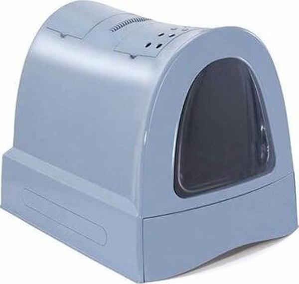 İmac Zuma Çekmeceli Kapalı Kedi Tuvaleti Mavi 40x56x42.5 Cm - Image 1