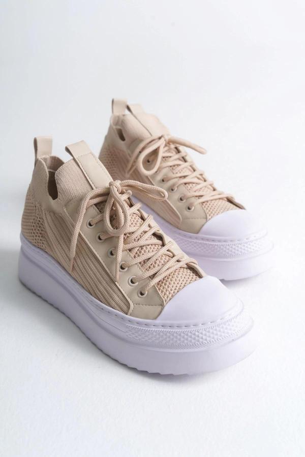 CH2601 - Triko Erkek Ayakkabı BEJ - Image 1