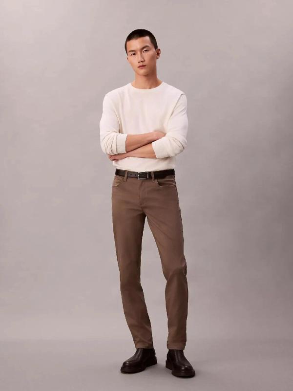 Calvin Klein Stretch 5Pkt Pant Erkek Gri Pantolon LV040VM614-PDK - Image 1