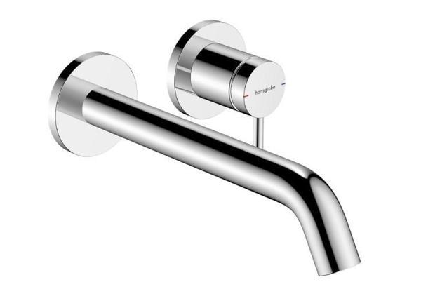 Hansgrohe Tecturis S  Tek kollu lavabo bataryası, gömme montajlı, duvara monte EcoSmart+, 22,5 cm musluklu - 73351000 - Image 1