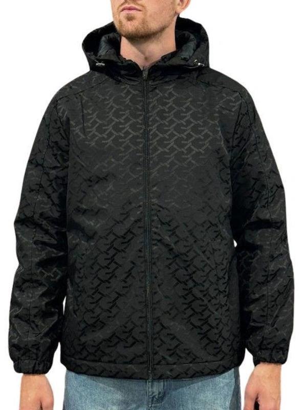 Guess Monogram Erkek Siyah Rüzgarlık M5YL14WHEW2-FJ5M - Image 1