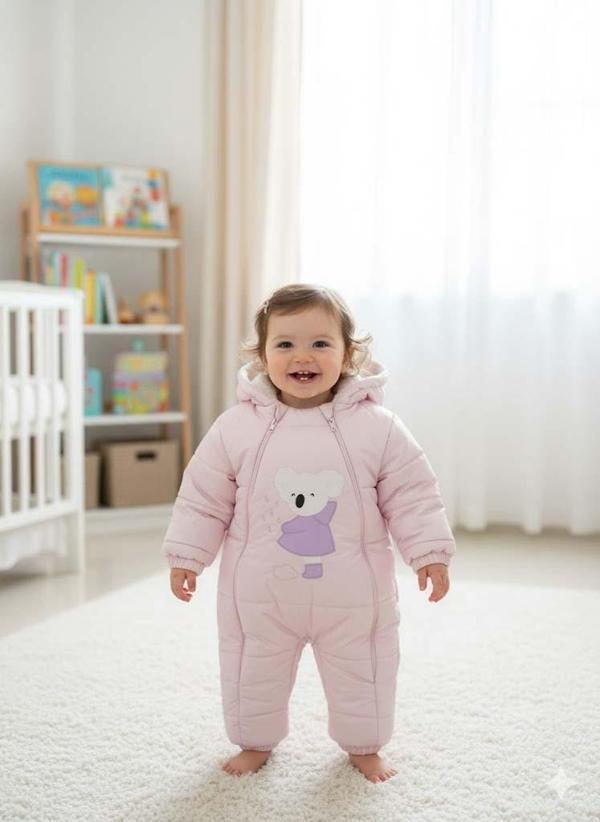 BEBEK İÇİ KÜRKLÜ ÇIKABİLEN PATİK VE ELDİVENLİ ASTRONOT TULUM - Image 1