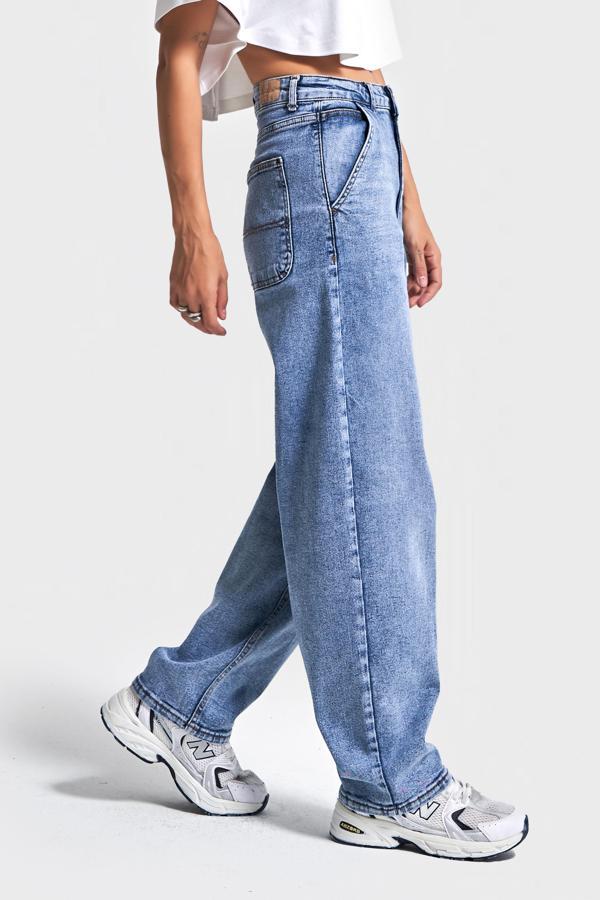 Kadın Snow Kot Rengi 4s6-27 Skater Fit Esnek Kumaş Denim Jean - Image 1