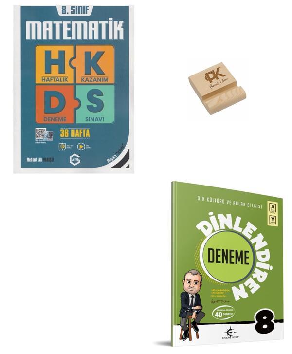 Arı LGS 8. Sınıf Matematik ve Din Kültürü Haftalık Kazanım Denemeleri + Telefon Standı - Arı Yayıncılık - Image 1
