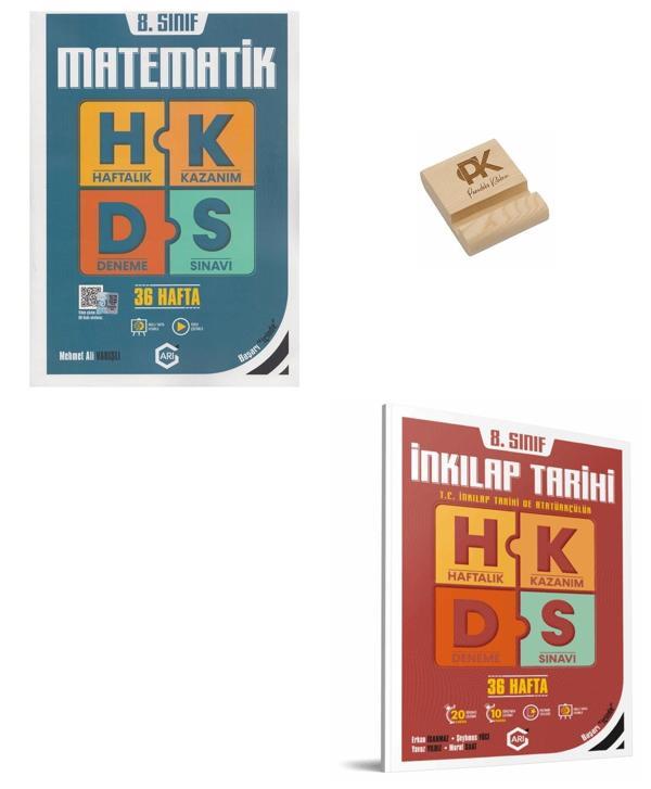 Arı LGS 8. Sınıf Matematik ve İnkılap Haftalık Kazanım Denemeleri + Telefon Standı - Arı Yayıncılık - Image 1