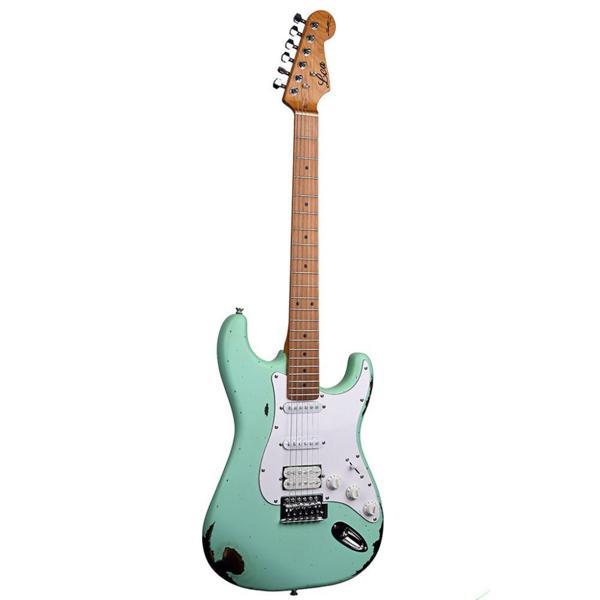 Lea RLC-100 SG Limited Edition Heavy Relic Elektro Gitar (Surf Green) - Image 1