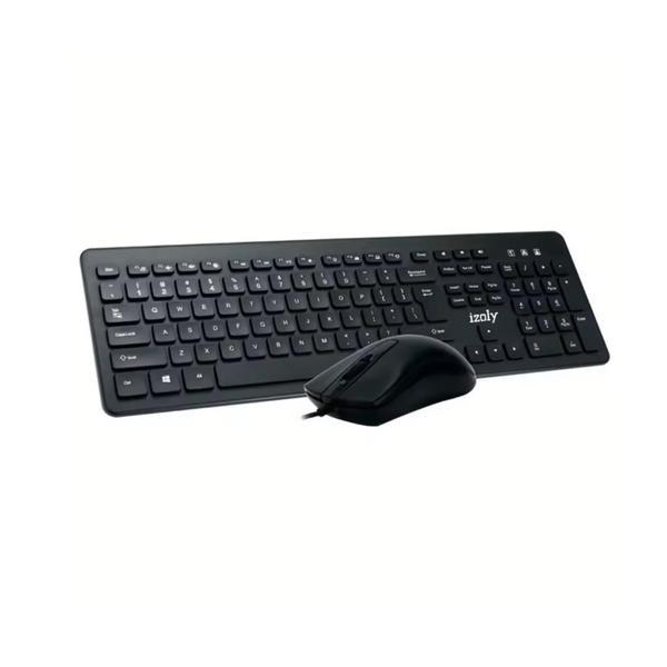 IZOLY KM9400 Q-F KLAVYE MOUSE KABLOLU SIYAH - Image 1