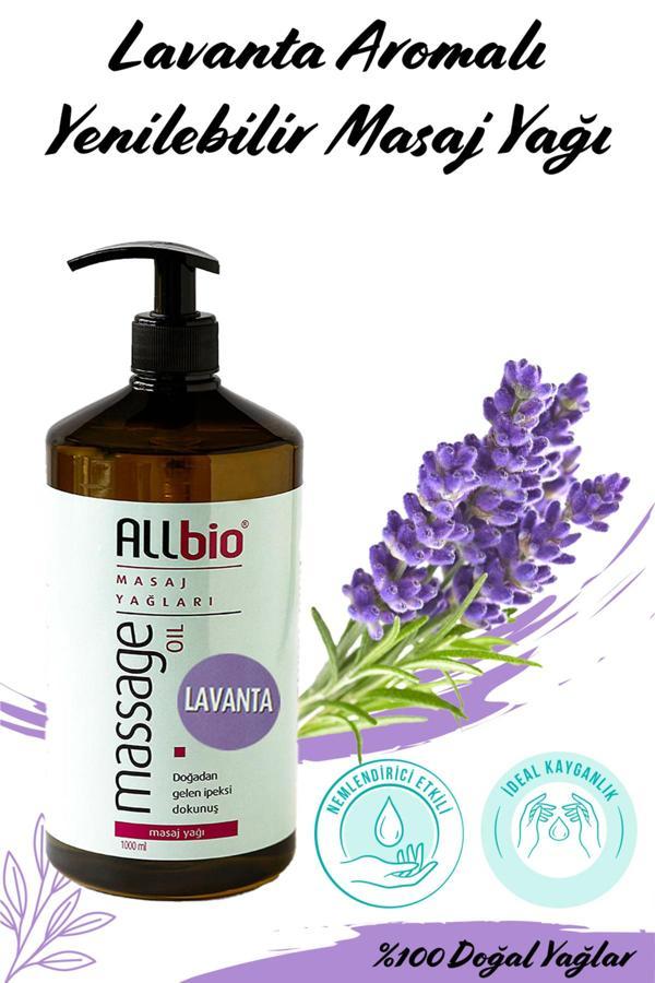 Allbio Masaj Yağı Lavanta 1 Lt - Image 1