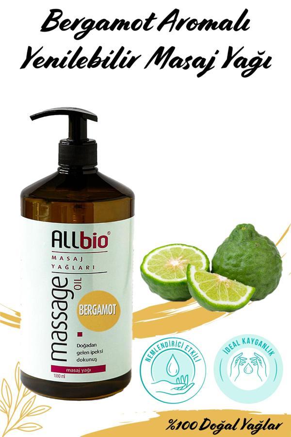 Allbio Allbi̇O Masaj Yaği Bergamot 1 Lt - Image 1