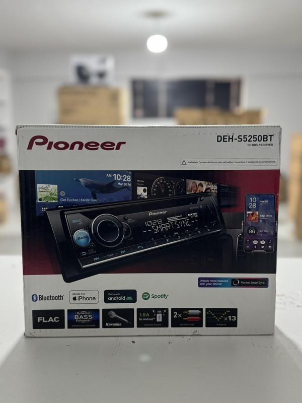PİONEER DEH-S5250BT 2 AMFİ ÇIKIŞLI PROFESYONEL OTO TEYP - Image 1