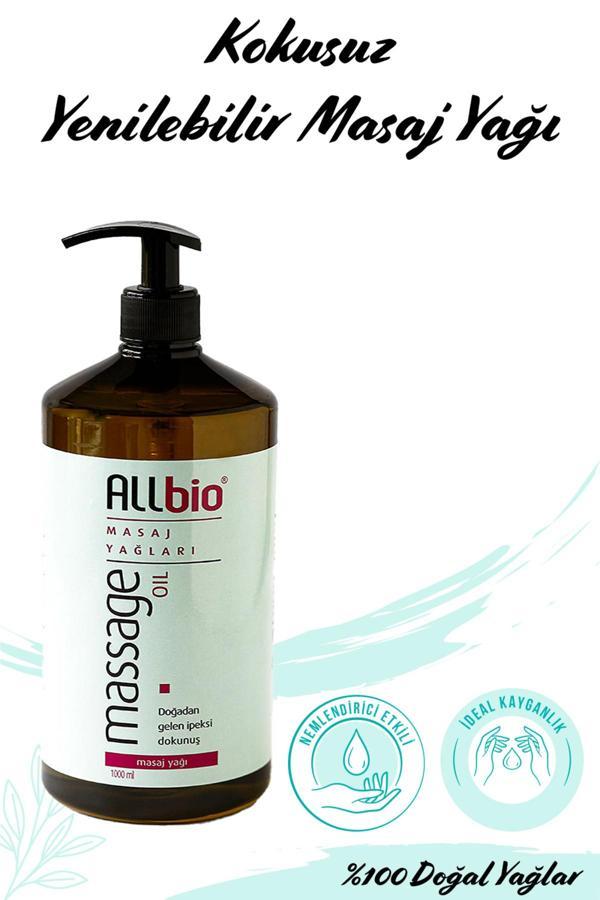 Allbio Kokusuz Masaj Yaği 1 Lt - Image 1