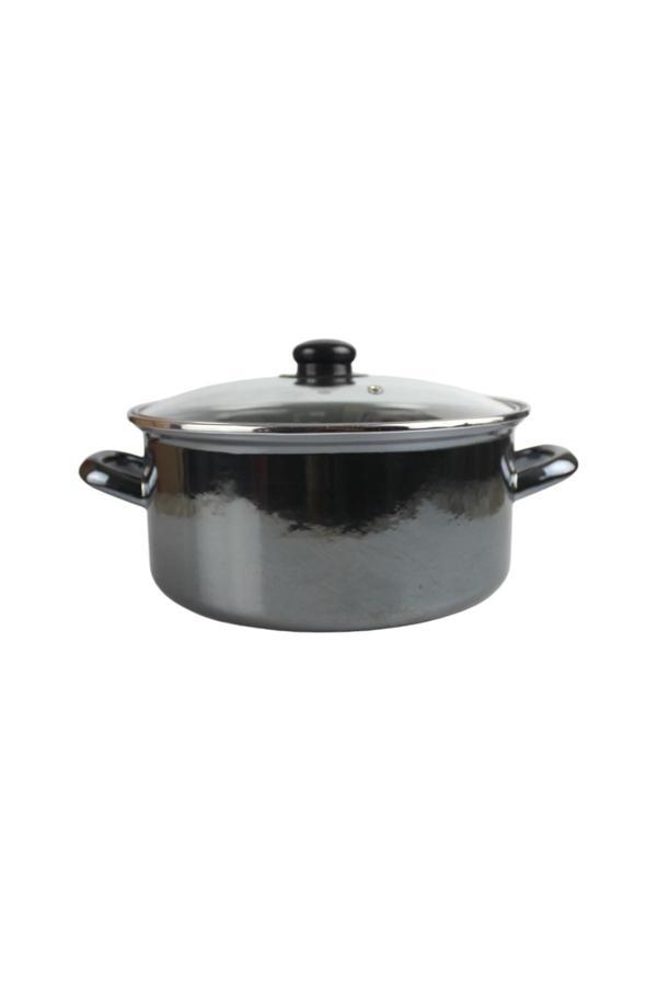 Emaye Yoğurt Tenceresi Bakraç 20cm 2500ml Antrasit - Image 1