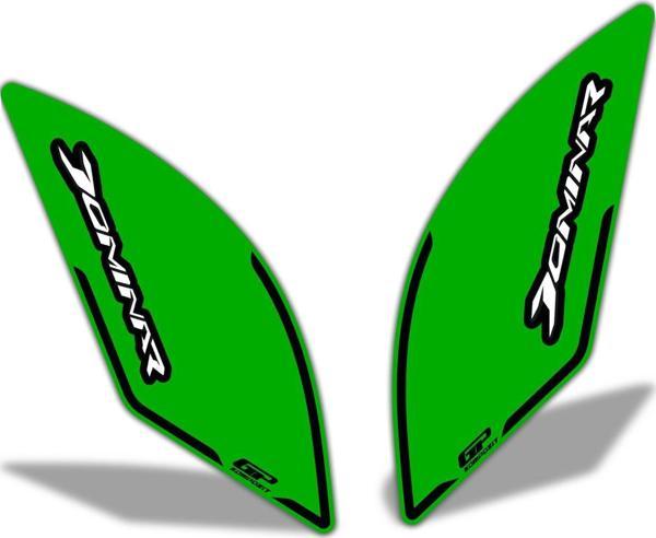 GP Kompozit Bajaj Dominar 250 / 400 2017-2023 Uyumlu Yan Pad Yeşil - Image 1