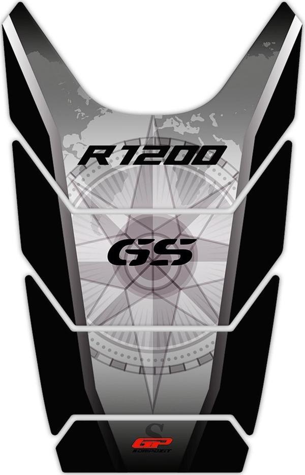 GP Kompozit BMW R 1200 GS 2008-2012 Uyumlu Tank Pad Siyah-Gri - Image 1