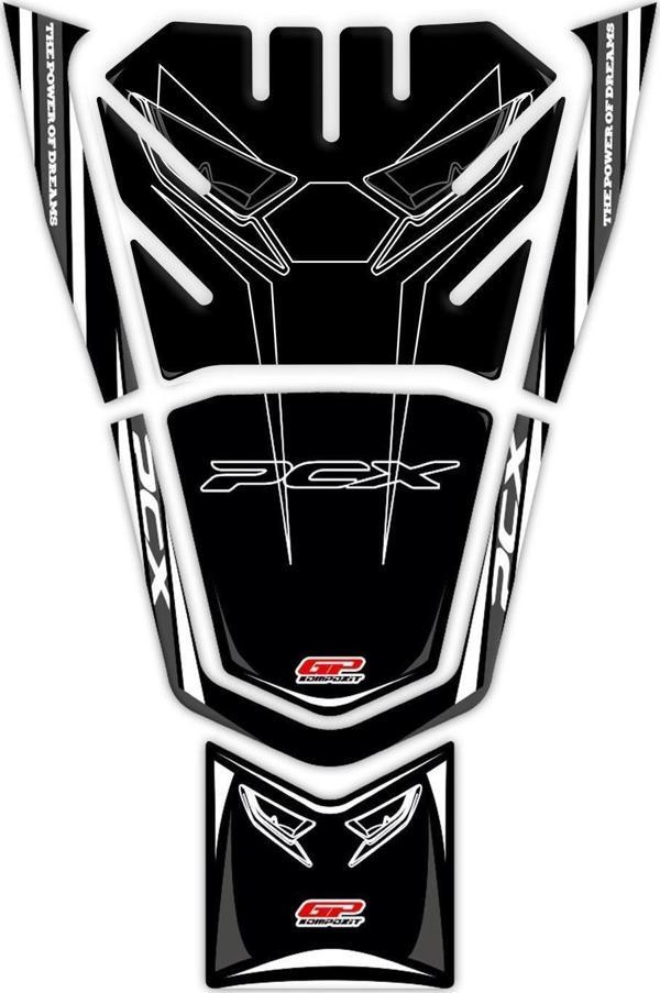 GP Kompozit Honda PCX 125 2021-2023 Uyumlu Tank Pad Gri - Image 1