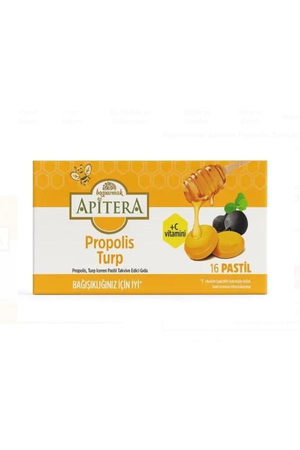APITERA PROPLIS KARA TURP 16 PASTİL - Image 1
