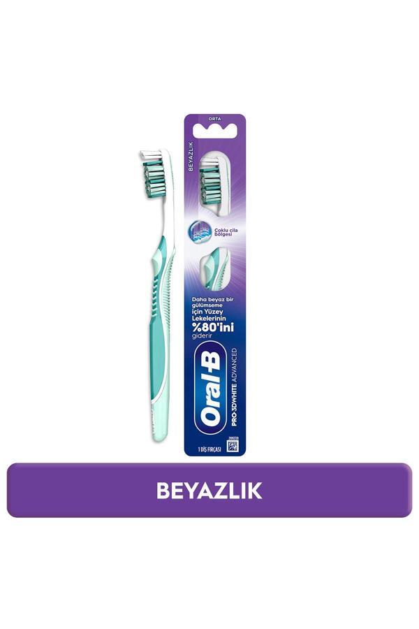 ORAL-B PRO-3DWHİTE ADVANCED BEYAZLIK DİŞ FIRÇASI - ORTA - Image 1