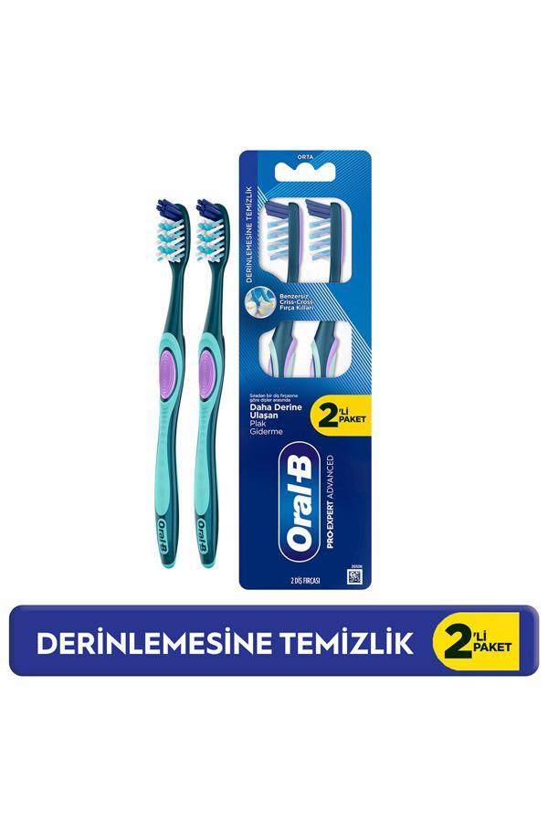 ORAL B PRO EXPERT DERİNLEMESİNE MEDİUM DİŞ FIRÇASI 1+1 HEDİYELİ - Image 1