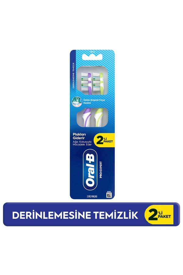 ORAL-B PRO EXPERT DERİNLEMESİNE TEMİZLİK DİŞ FIRÇASI 2'Lİ PAKET - Image 1