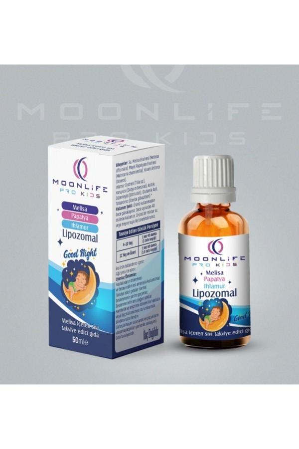 MOONLİFE KİDS GOOD NİGHT DAMLA LİPOZOMAL MELİSA PAPATYA IHLAMUR 50 ML - Image 1