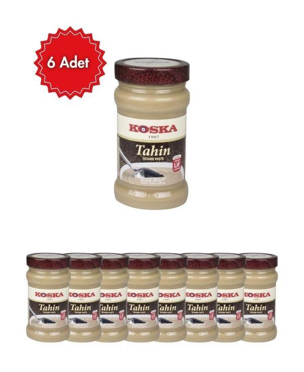 Koska Tahin 300 gr x 6 Adet (Tazeliği Koruyan Pratik 6'lı Paket) - Image 1