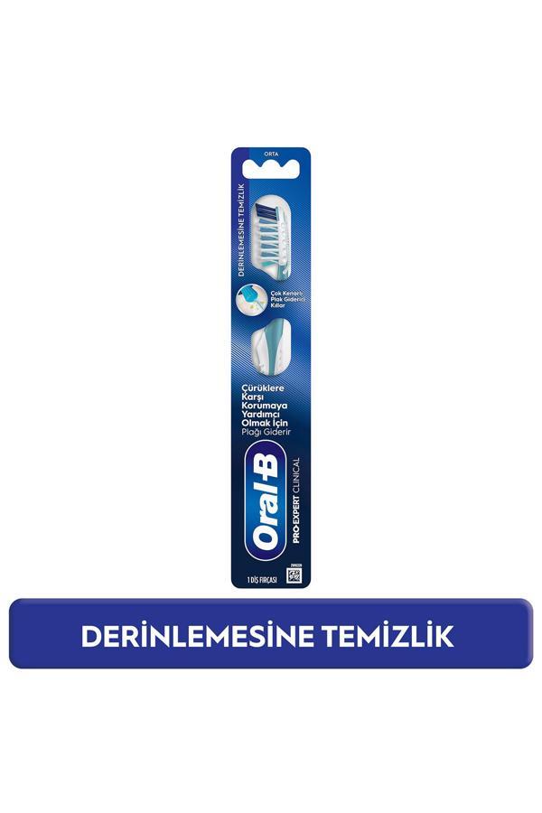 ORAL-B PROEXP CLİNİCAL PLAK GİDERİCİ ORTA FIRÇA - Image 1