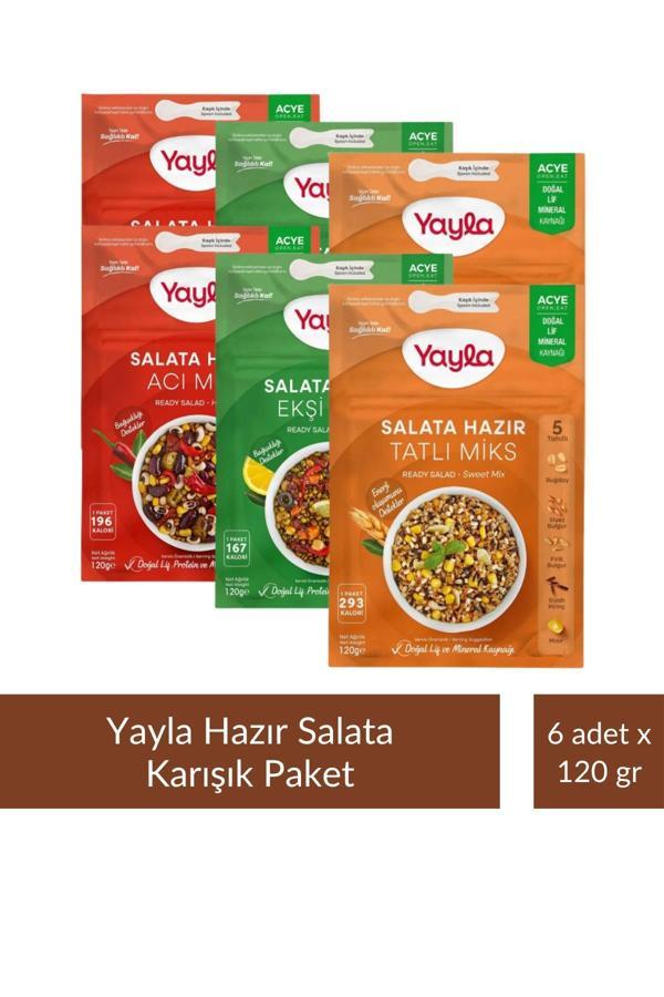 Yayla Salata Miks Karışık Paket 1 - 120 gr x 6 Adet - Image 1