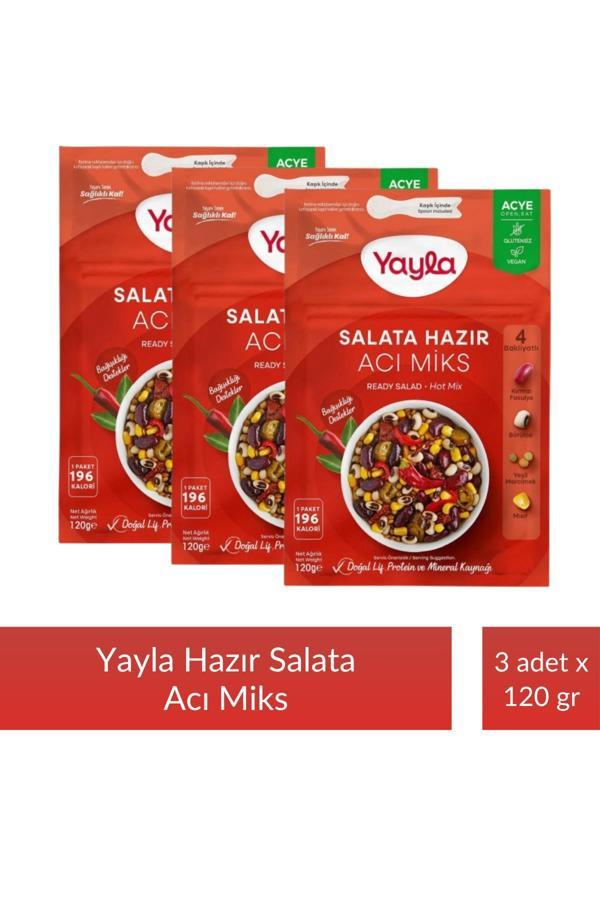 Yayla Salata Hazır Acı Miks 120 gr x 3 Adet - Image 1